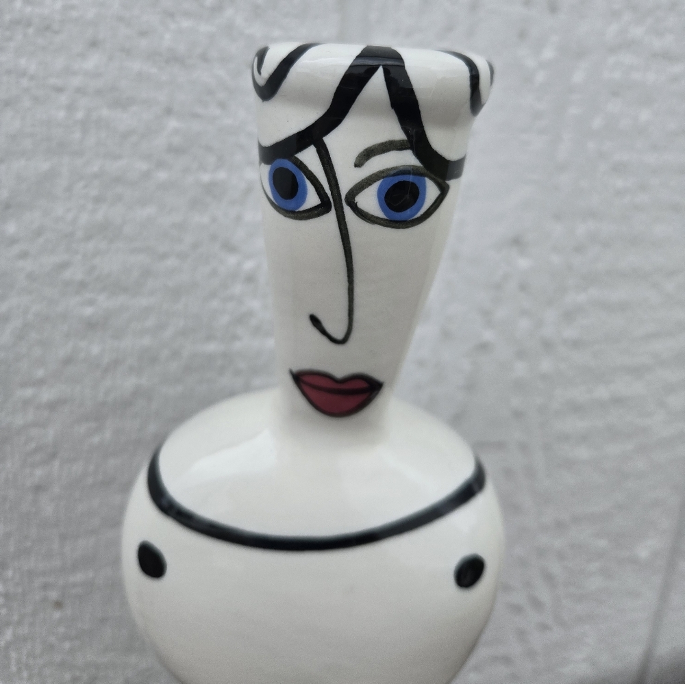 Abstract Ceramic Candlestick Decor - Picture 2 of 10